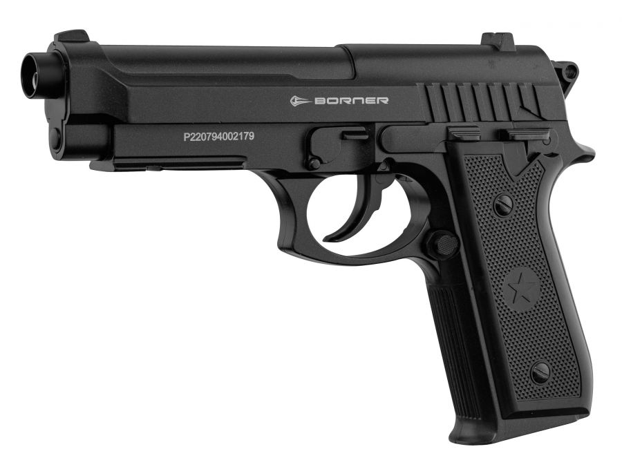 ВЪЗДУШЕН ПИСТОЛЕТ BORNER 92M METAL CO2 4.5BB